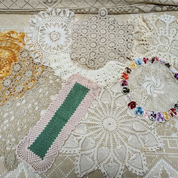 Other - Vintage 14 pc Lace Doily Collection